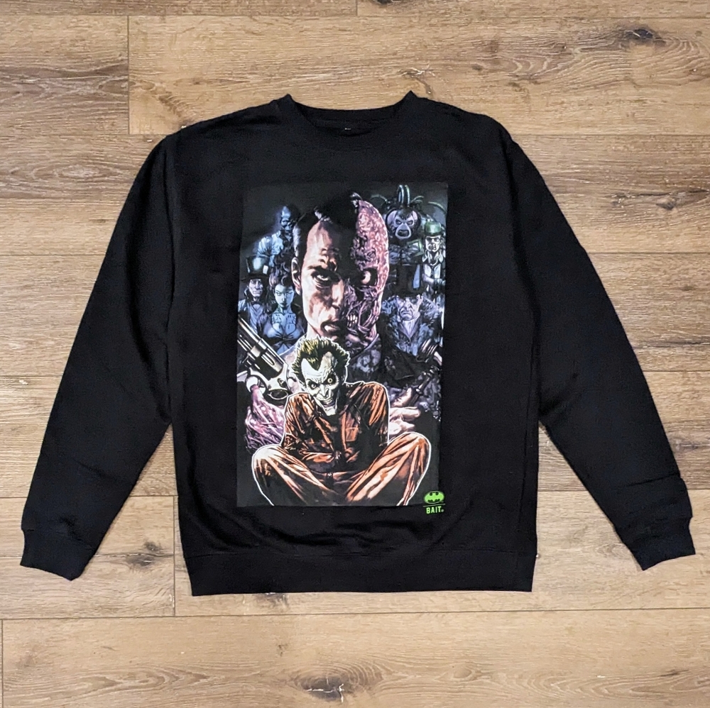 BAIT X Batman Joker Villains crewneck sweater - SIZE L